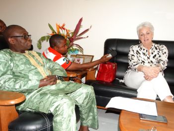 Acting Minister Sirleaf and Amb. Malarc