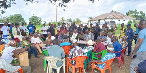Ministry of Internal Affairs Restoring Calm in Gbarma District